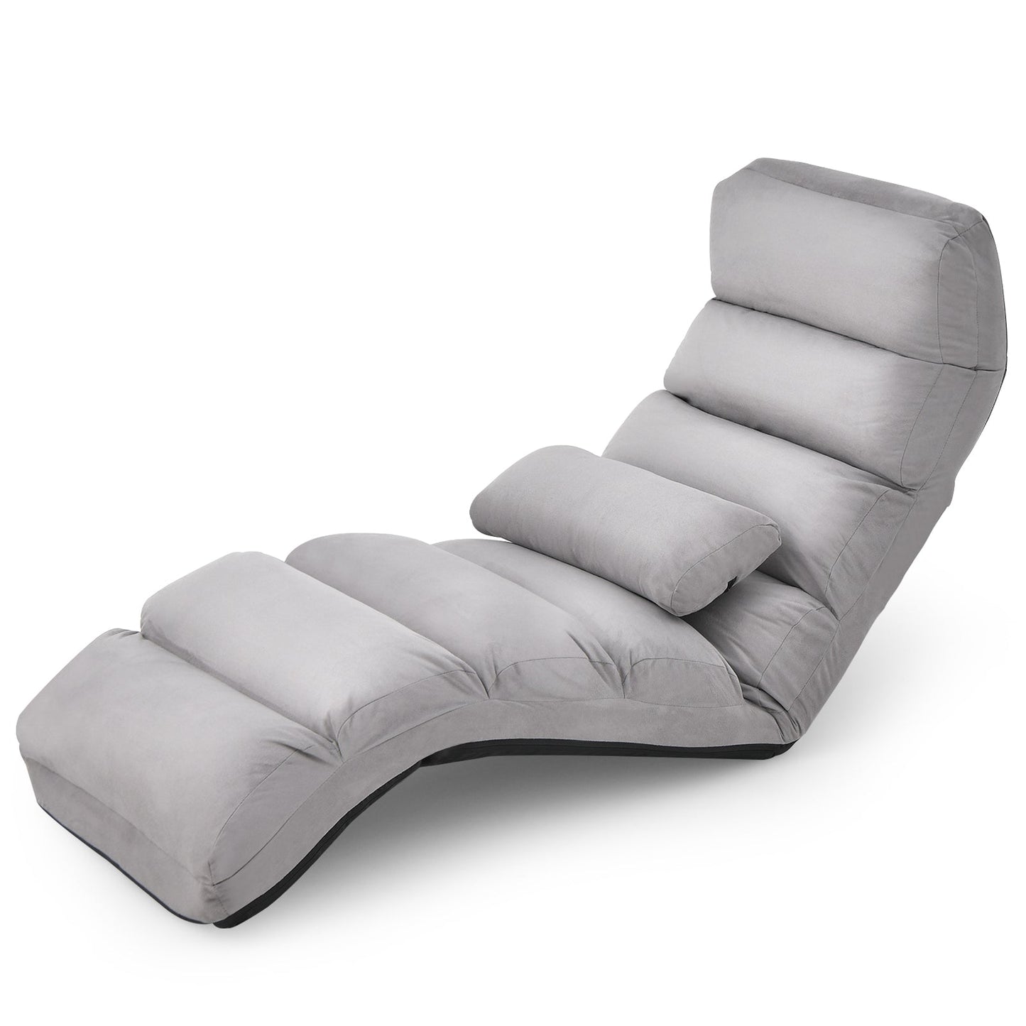 Folding Lazy Sofa Chair Stylish Sofa Couch Beds Lounge Chair W/Pillow