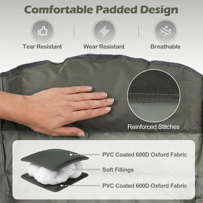 Oversized Folding Camping Chair With Pockets