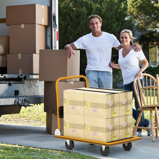 660 Pounds Folding Platform Cart Dolly Hand Truck - Tampa Home & Garden Store