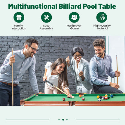 Folding Portable Billiards Table by DirectDeals with adjustable foot levelers, compact fun on Tampa Home & Garden Store