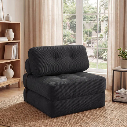 Folding Sofa Bed With Pillow and Back Support