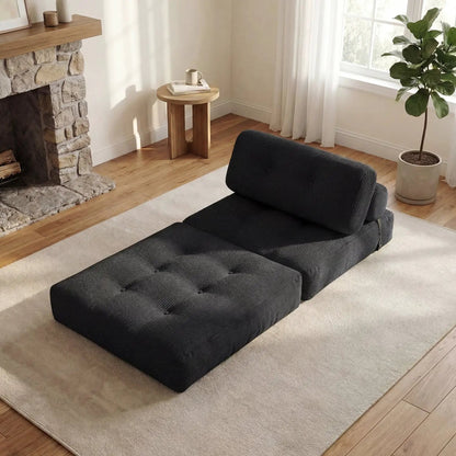Folding Sofa Bed With Pillow and Back Support