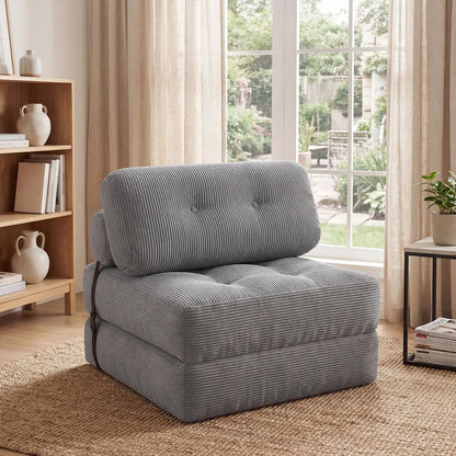 Folding Sofa Bed With Pillow and Back Support