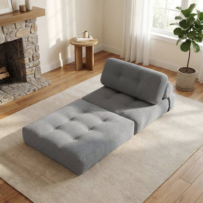 Folding Sofa Bed With Pillow and Back Support