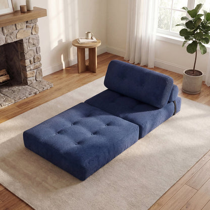 Folding Sofa Bed With Pillow and Back Support
