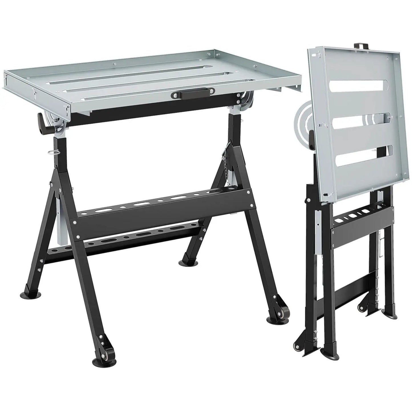 Folding Welding Table Workbench 4 Level Height