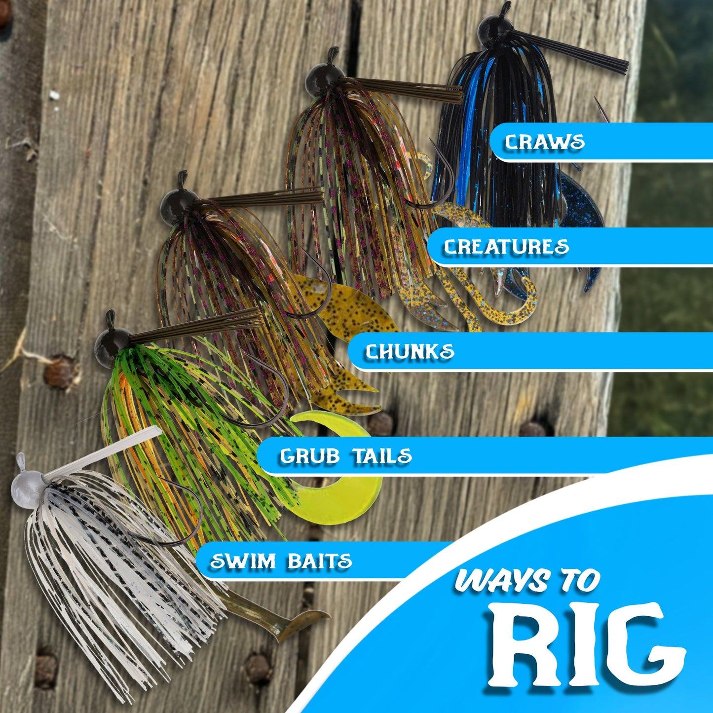 Leurres de football américain Reaction Tackle Lead Jigs, lot de 3 - Neufs