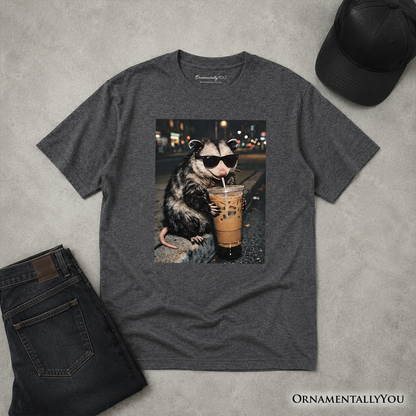 Kids Love the Funny Iced Coffee Opossum Tee