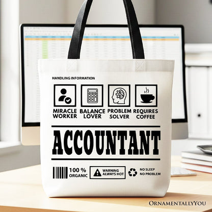 Accountant Tote Bag and Bookkeeper Novelty