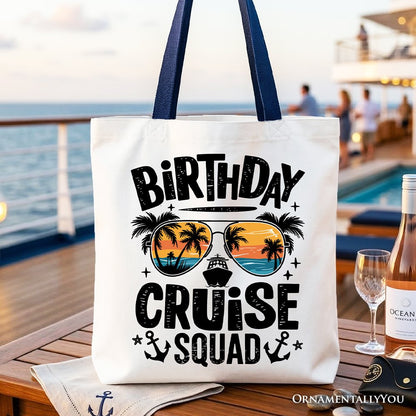 Birthday Cruise Squad Tote Bag for the Trip