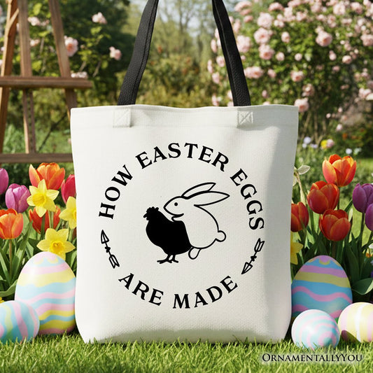 Funny Easter Bunny Tote Bag And A Cool Design