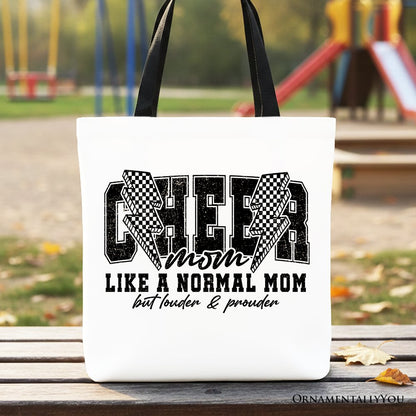 Cheer Mom Canvas Tote Bag and Retro Shopper