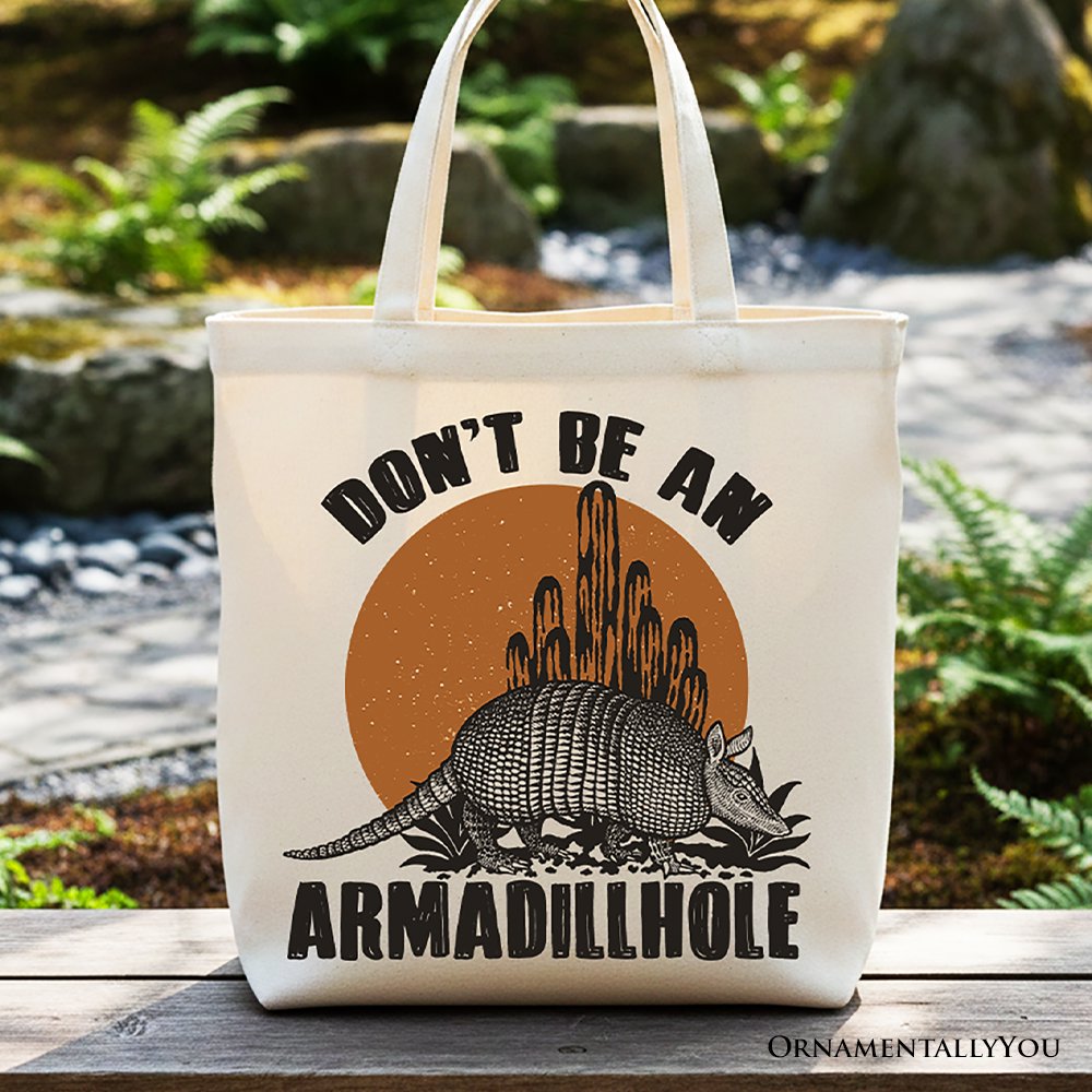 Funny Armadillo Canvas Tote Bag and Gifts