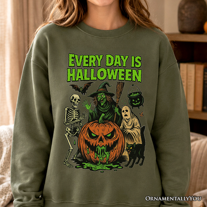 Every Day Halloween Sweatshirt And Vintage Vibes