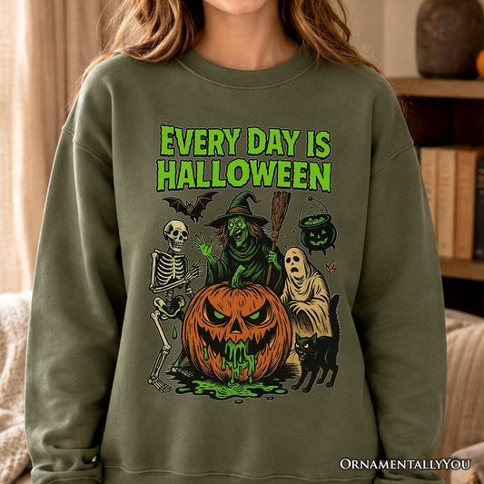 Every Day Halloween Sweatshirt And Vintage Vibes