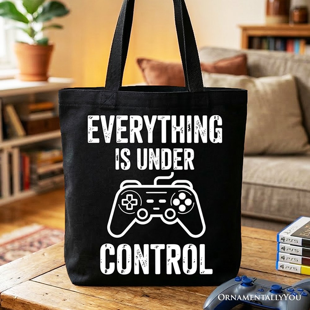 Funny Gamer Tote Bag and Video Game Controller