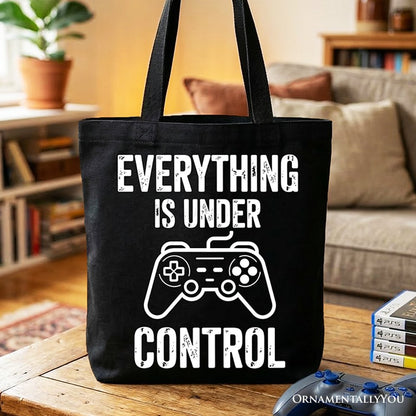 Funny Gamer Tote Bag and Video Game Controller