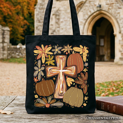 Fall Blessings Tote Bag for the Christian Woman