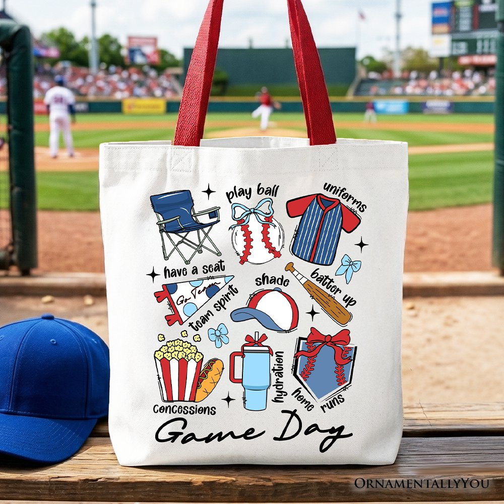 Spacious Baseball Tote Bag and the Game Day Fan