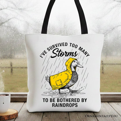 Goose Survival Tote Bag and Funny Quote Gift