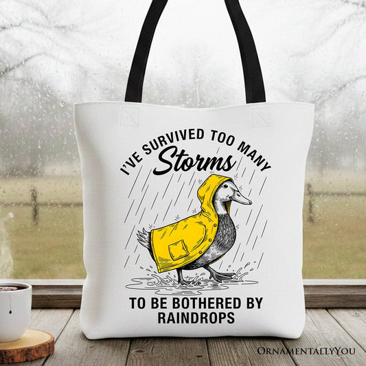 Goose Survival Tote Bag and Funny Quote Gift