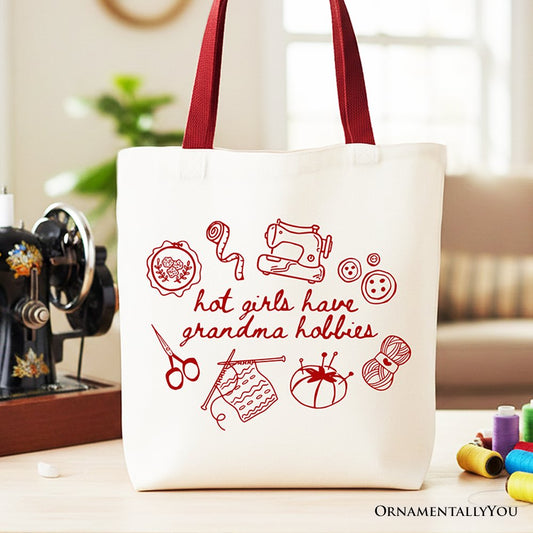 Granny Era Sewing Knitting Tote Bag and Gifts