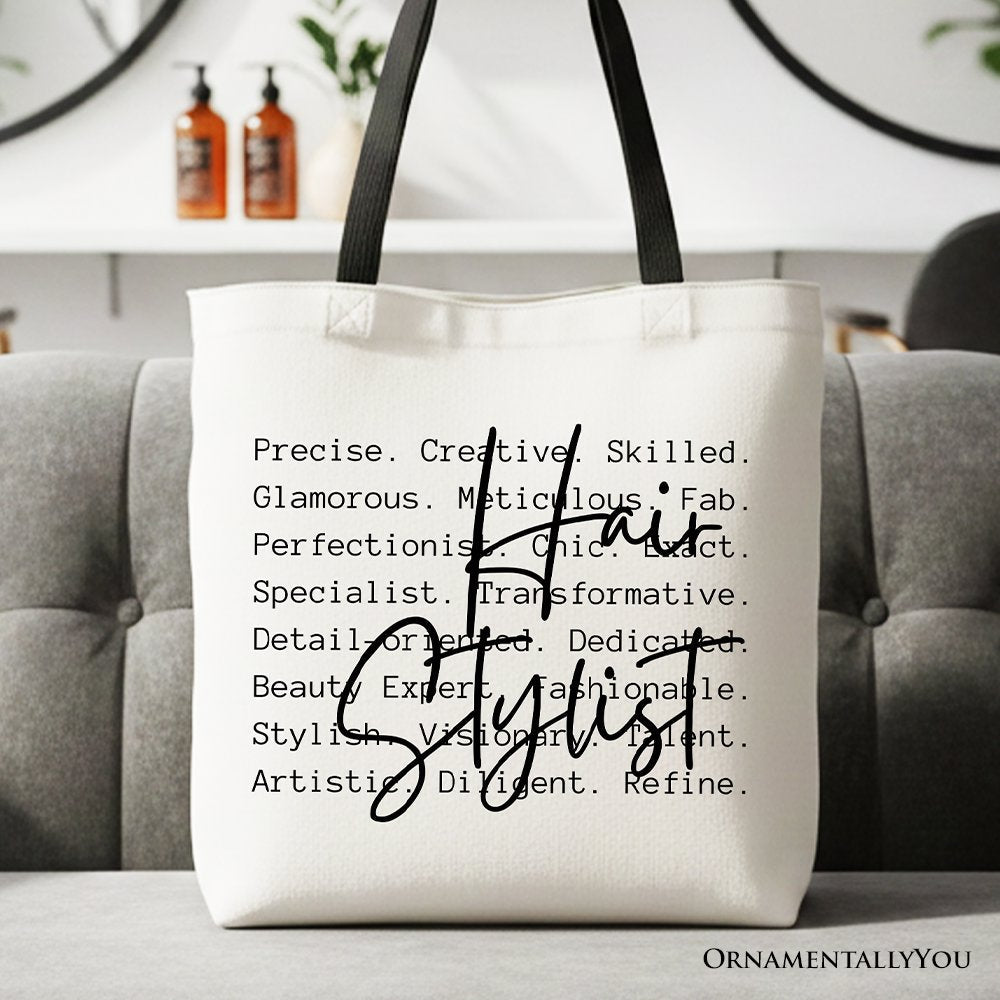 Hair Stylist Canvas Tote Bag and the Salon Gift