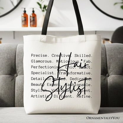 Hair Stylist Canvas Tote Bag and the Salon Gift