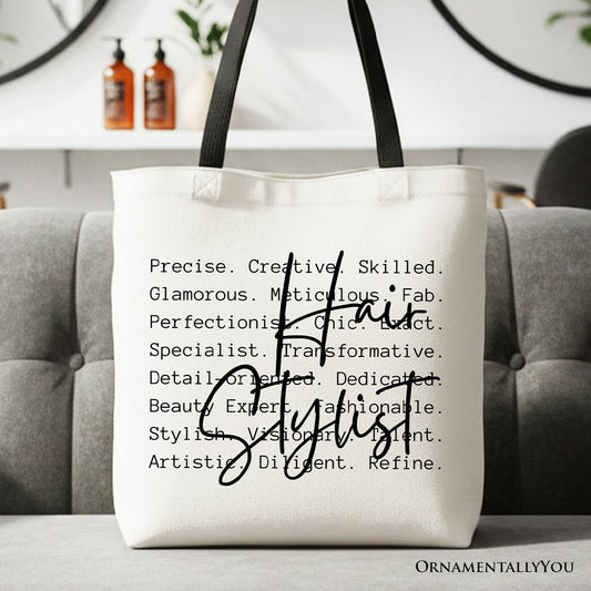Hair Stylist Canvas Tote Bag and the Salon Gift