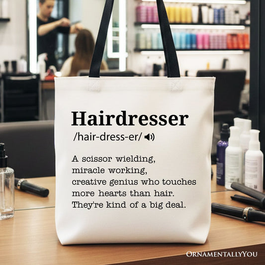 Funny Hairdresser Canvas Tote Bag and Gifts
