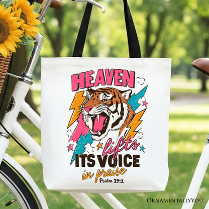 Heaven Lifts a Christian Canvas Tote Bag