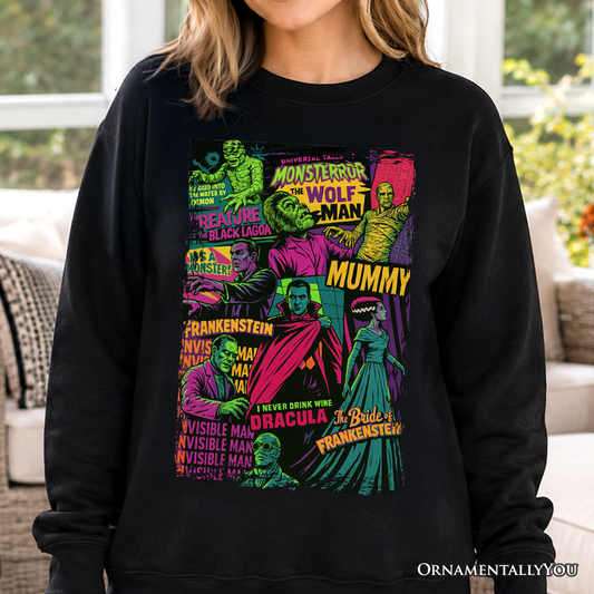 Classic Horror and Comic Monster Sweatshirt
