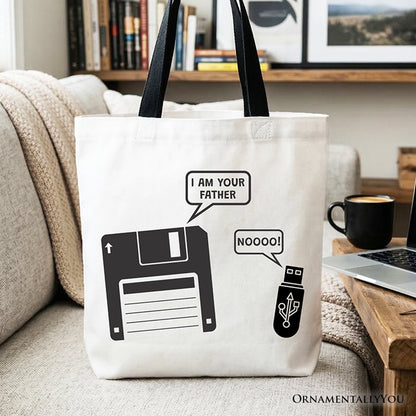 I Am Your Father Retro Floppy Disk Tote and Bag