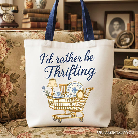 Vintage Canvas Tote Bag and the Thrift Shop Gift