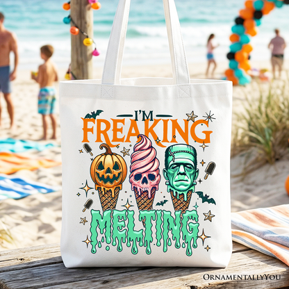 Frankenstein Ice Cream Tote Bag for Halloween