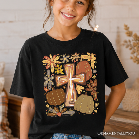 Autumn Kids Christian Faith Blessings Tee