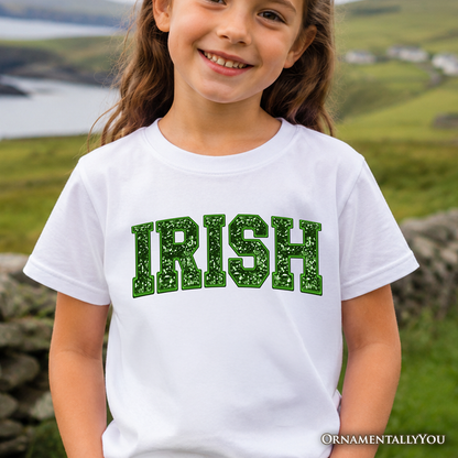 St Patricks Day Green Cotton Tee for Kids