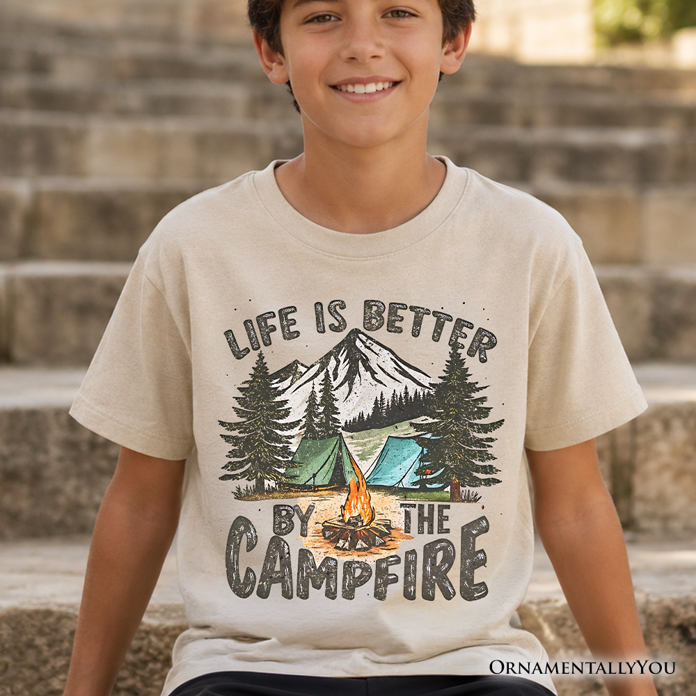 Kids Life Is Better by Campfire Tee for Youth