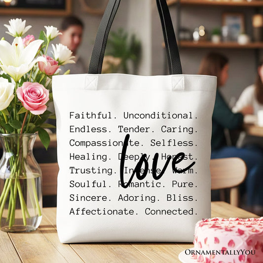 Love Definition Canvas Bag For A Valentine Gift