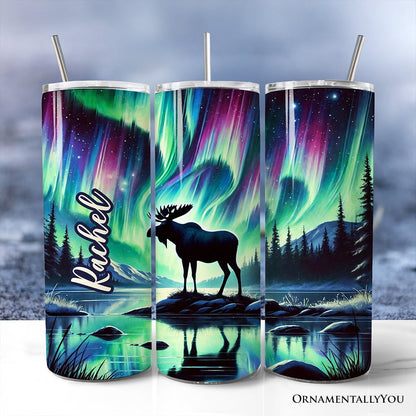 Majestic Moose and Northern Lights Tumbler