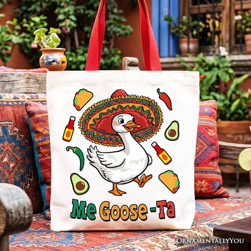 a Funny Mexican Goose Canvas Tote Bag for Life