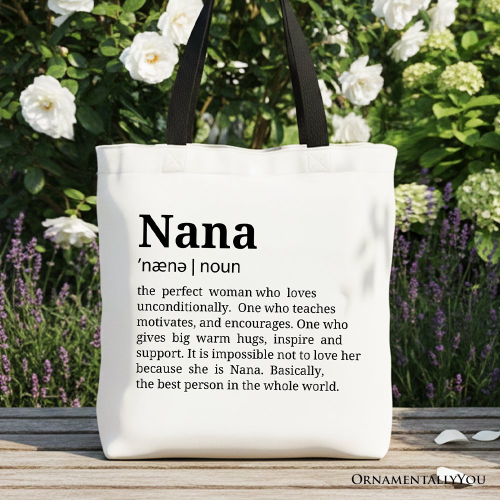 Nana Canvas Tote Bag for Funny Grandmother