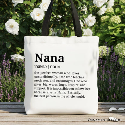 Nana Canvas Tote Bag for Funny Grandmother