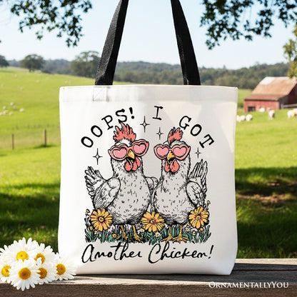 Funny Chicken Canvas Tote Bag For A Farm Fan