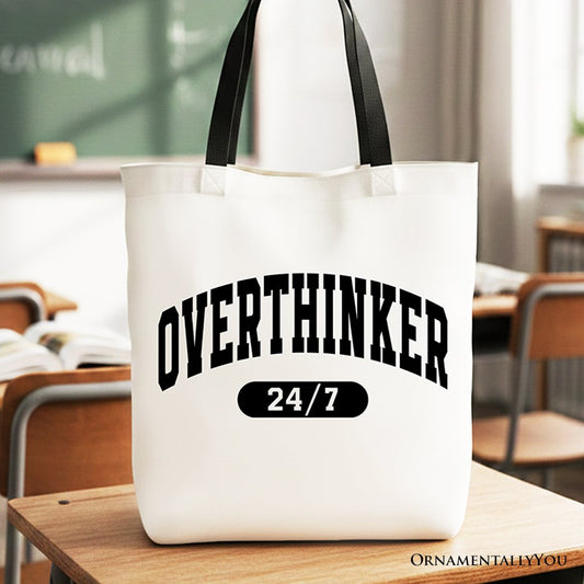 Minimalist Overthinker Tote Bag and Gift for Her