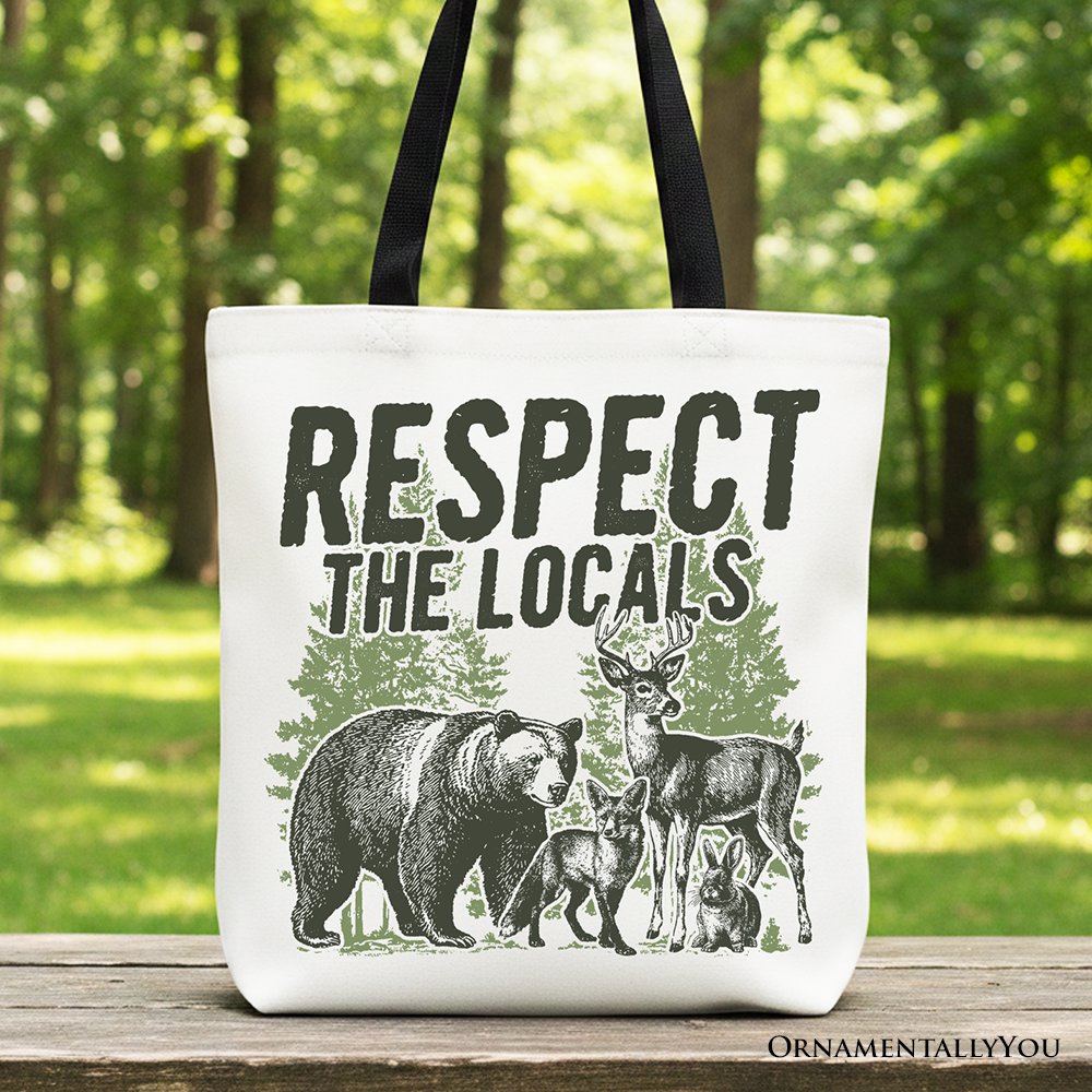 Wild Animal Canvas Tote Bag and Nature Gifts