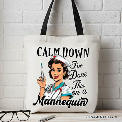 Sassy Nursing School Tote Bag With A Canvas