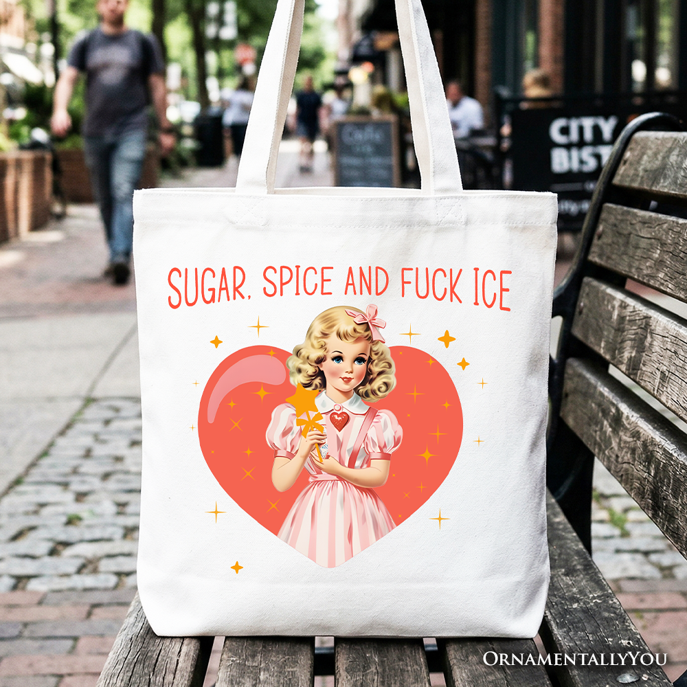 Sugar Spice and Fuck Ice Retro Tote Bag for Her