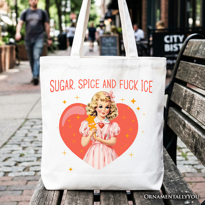 Sugar Spice and Fuck Ice Retro Tote Bag for Her