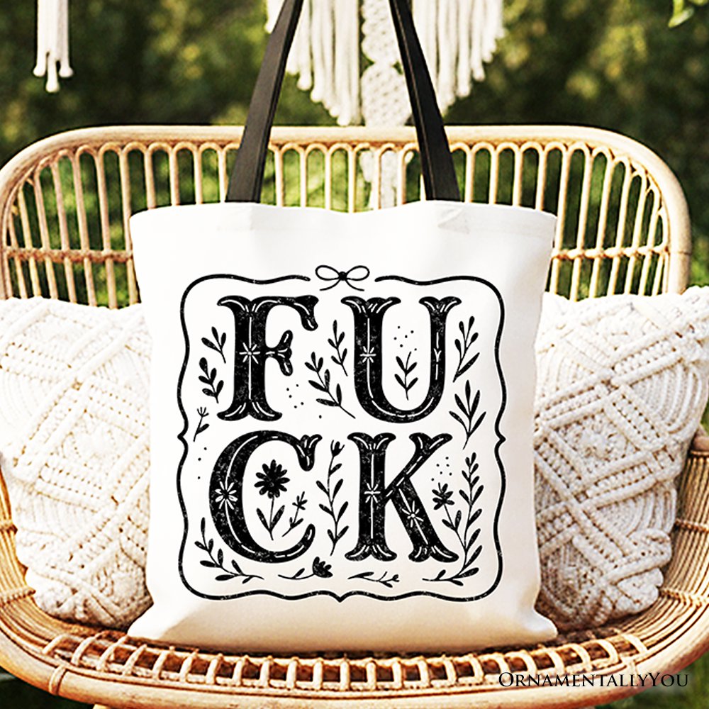 the Western Boho and Wildflower Canvas Tote Bag